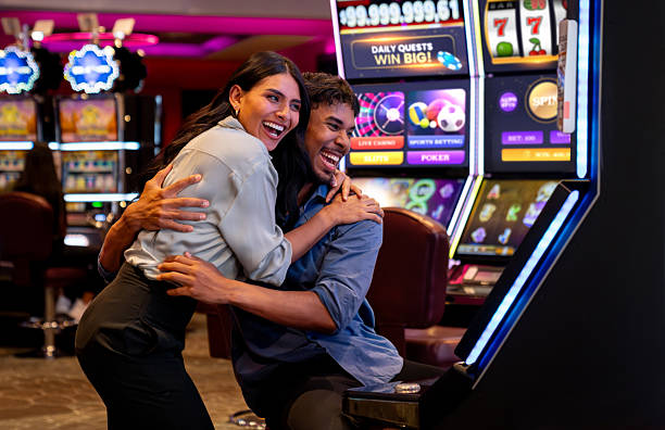 Live roulette table with dealer and players